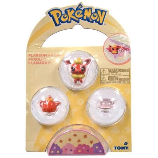 Pokemon Petite Pals Flareon Mini Figure 3-Pack