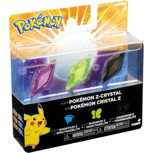 Pokemon Z-Ring Ghostium Z, Buginium Z & Darkinium Z Crystal 3-Pack