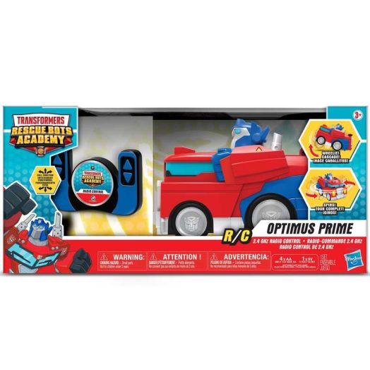 Hasbro: Transformers Rescue Bots Academy: Optimus Prime RC - 9" Vehicle, Radio Controlled, Full Function, 2.4 GHz, Ages 3+
