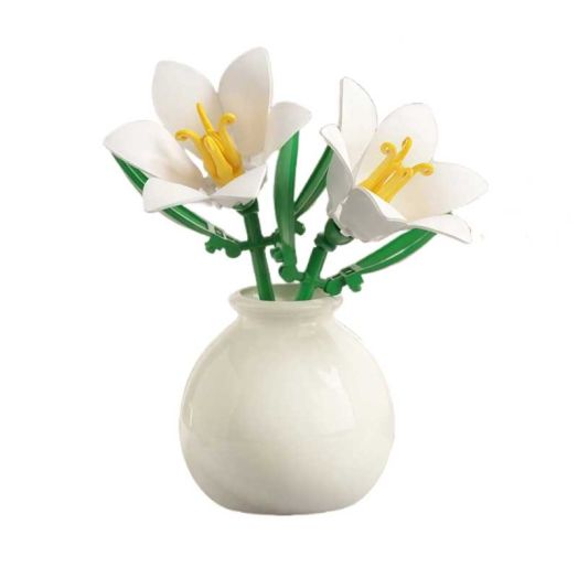 TRANSLINK Flower Building Blocks Toy for Home Decor and Display Birthday Gift for Lovers of Plants and Flowers