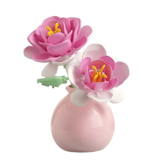 TRANSLINK Flower Building Blocks Toy for Home Decor and Display Birthday Gift for Lovers of Plants and Flowers