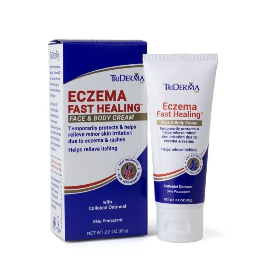 TriDerma Eczema Fast Healing Face and Body Cream, 2.2 oz
