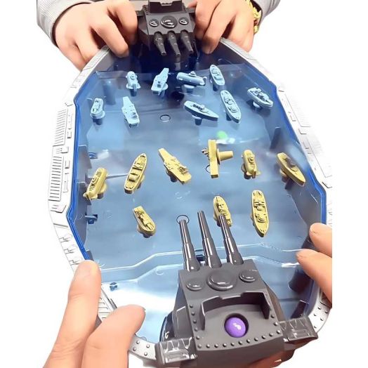 Trisquirrel Naval Battleships Shooting Game for Kids, 2-Player Tabletop Warship Battle Toy
