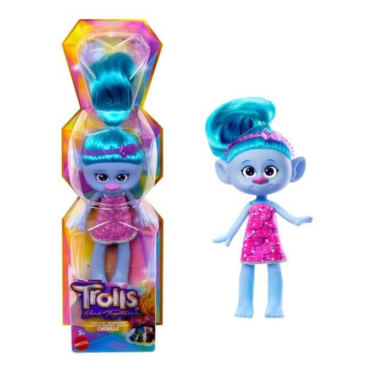 DreamWorks Trolls Band Together Trendsettin' Chenille Fashion Doll, Toys Inspired by the Movie