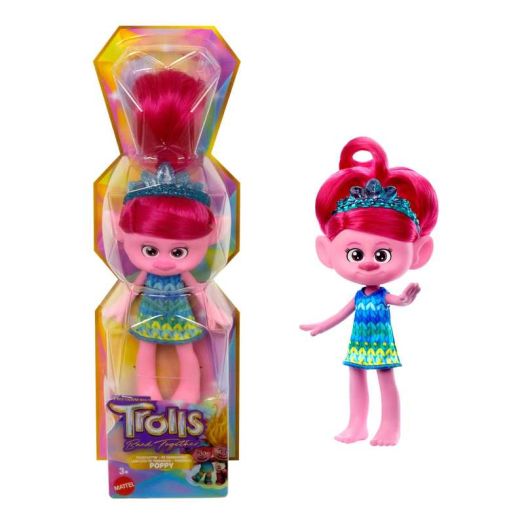 DreamWorks Trolls Band Together Trendsettin' Queen Poppy Fashion Doll, Toys Inspired by the Movie