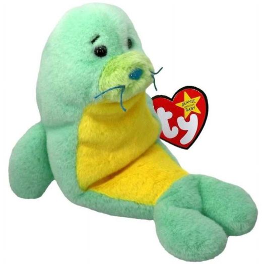 Ty Beanie Baby - Stanley the Seal - 30th Anniversary - Stuffed Animal