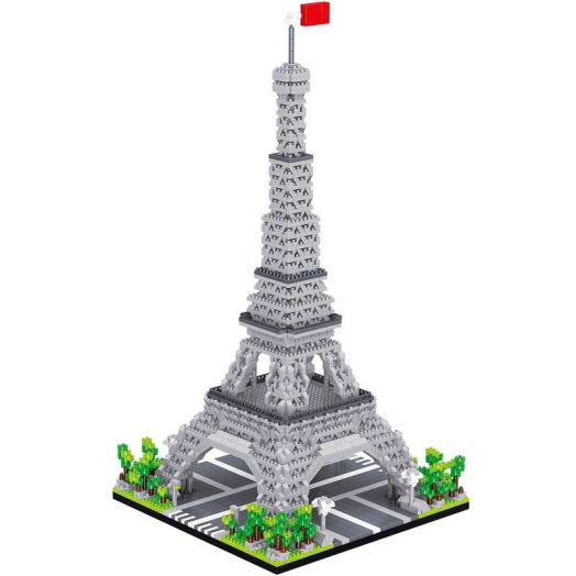 TzFioy Eiffel Tower Paris Micro Brick Building Set (3585 Pieces) - Landmark Model Educational Toy Gift for Kids and Adults