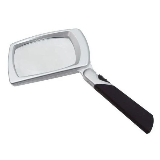 UltraOptix LED Lighted Folding 3X Magnifier, 2-Pack with Case and Battery