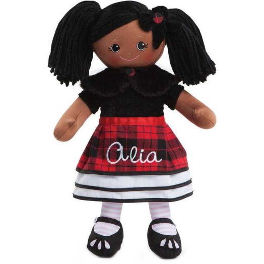 Personalized Rag Doll With Winter Dress