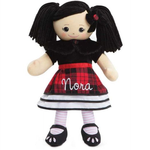 Personalized Rag Doll With Winter Dress