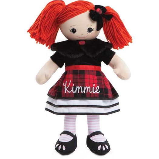 Personalized Rag Doll With Winter Dress