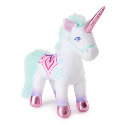 Unicorn Academy Official Glacier Plush Toy, Unicorn Stuffed Animal, Unicorn Toys for Girls Ages 1 & Up, White, 7"