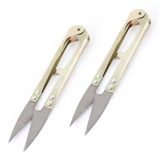 Unique Bargains 2 Pcs Tailor Craft Yarn Spring Scissors Stitch Shear Sewing Tool