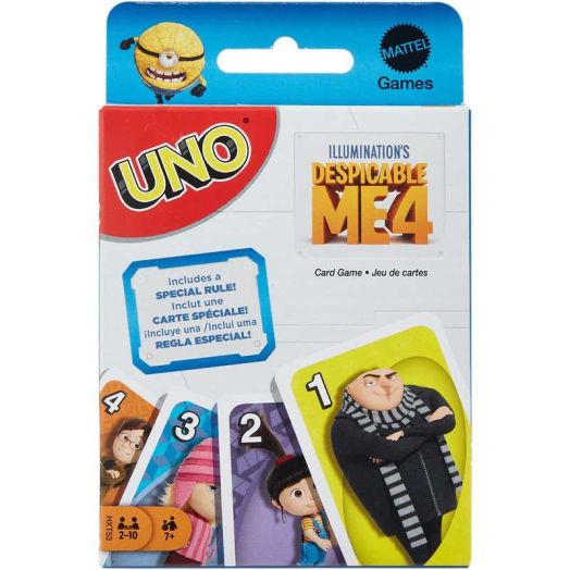 UNO Despicable Me 4 Card Game for Kids & Family Night
