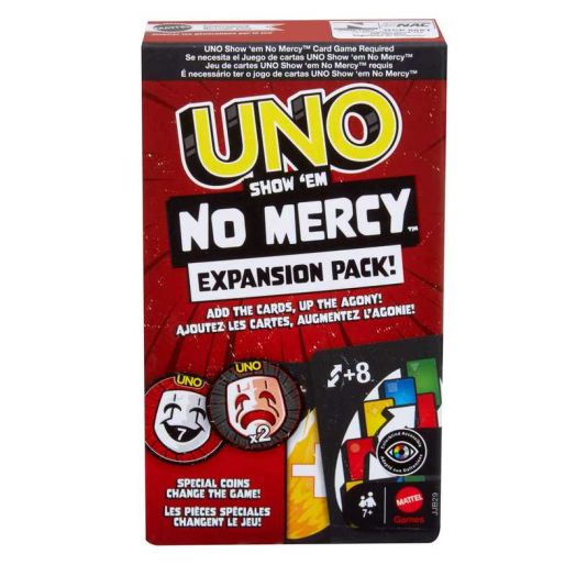 UNO Show 'em No Mercy Card Game Expansion Pack for Kid, Adult & Family Nights & Parties ( Exclusive) | Uno