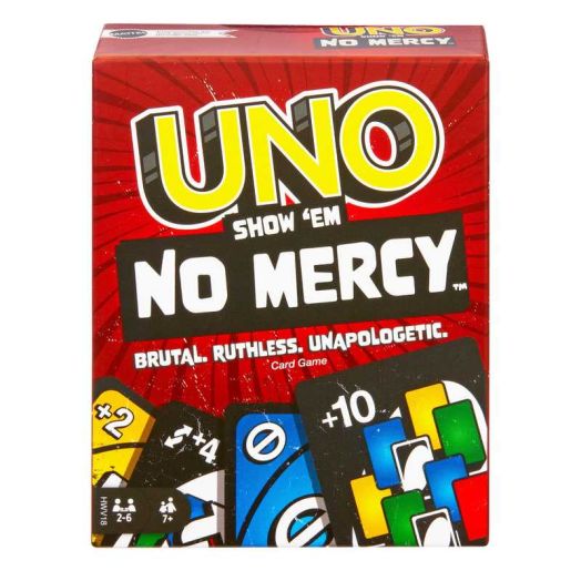 UNO Show 'em No Mercy Card Game for Kids, Adults & Family Night, Parties and Travel