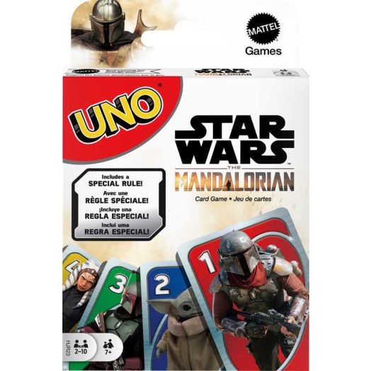 UNO Star Wars The Mandalorian Card Game for Kids & Family, 2-10 Players, Ages 7 Years & Older