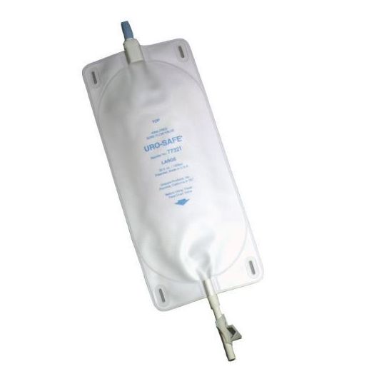 Urocare Uro-Safe Disposable Vinyl Urinary Leg Bag, 32 Ounce with Twist Drain Valve