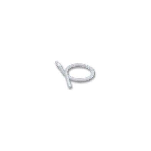 Urocare White Rubber Extension Tubing with Tubing Connector, 18 x 0.3125 Inch