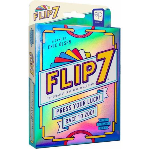 Flip 7, The Ultimate Blend of Press Your Luck and Strategy, Fast-Paced Addictive Card Game, Quick to Learn and Easy to Teach, Perfect for Game Nights, 3+ Players, Ages 8 & Up, by USAopoly