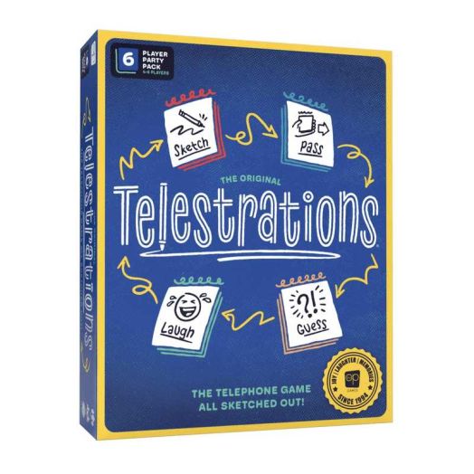 Telestrations 6 Player 2nd Edition Board Game, Award Winning, Hilarious and Unpredictable Party Game
