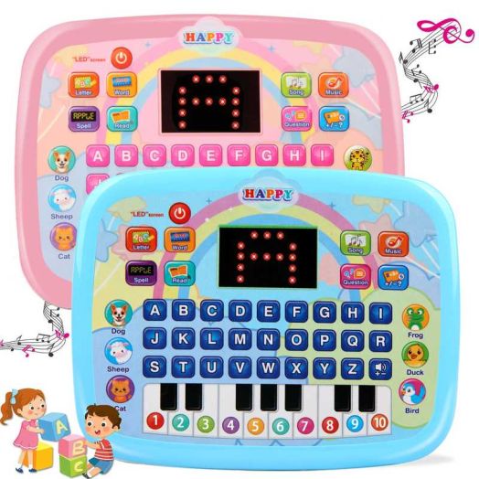 UUGEE Montessori Learning Toys for Toddler Baby 1 2 3 Year with ABC Spelling Music Educational Function,Pink
