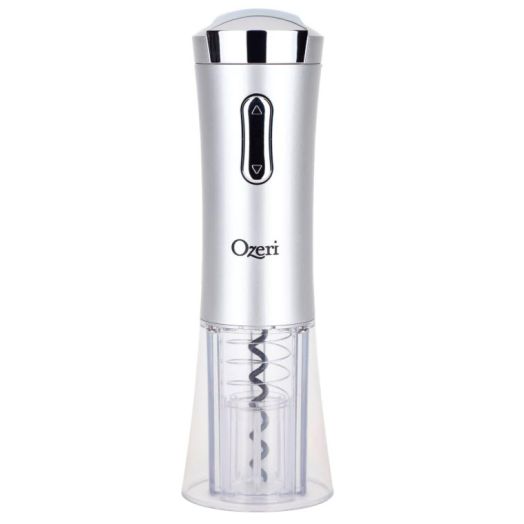 Ozeri Nouveaux Electric Wine Opener with Removable Free Foil Cutter, Elegant Black | Ozeri