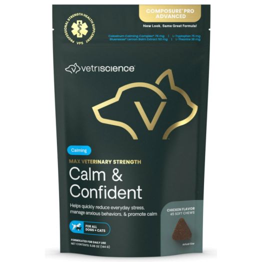 VETRISCIENCE Composure Pro Advanced Calming - Dog + Cat, 45 Chews