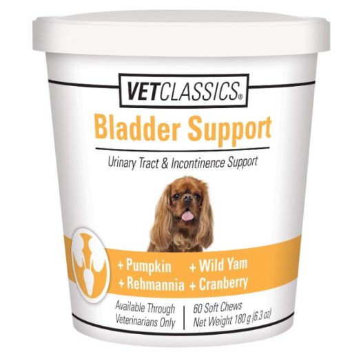 Vet Classics Bladder Support Urinary Tract & Incontinence Dog Supplement – 60 Soft Chews