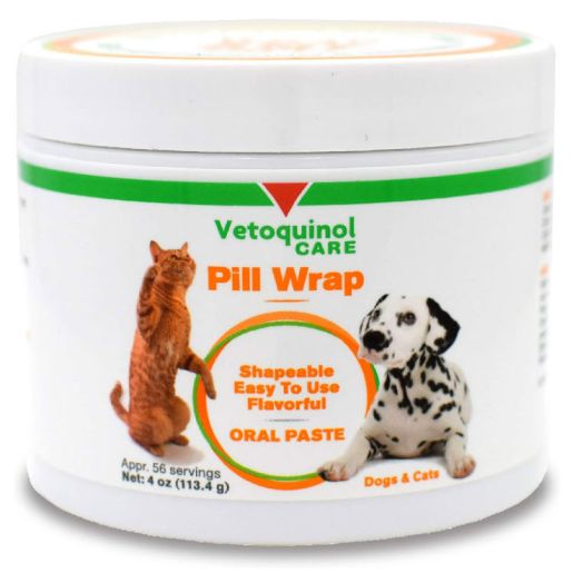 Vetoquinol Pill Wrap Treats for Dogs & Cats – 4oz, 56 servings