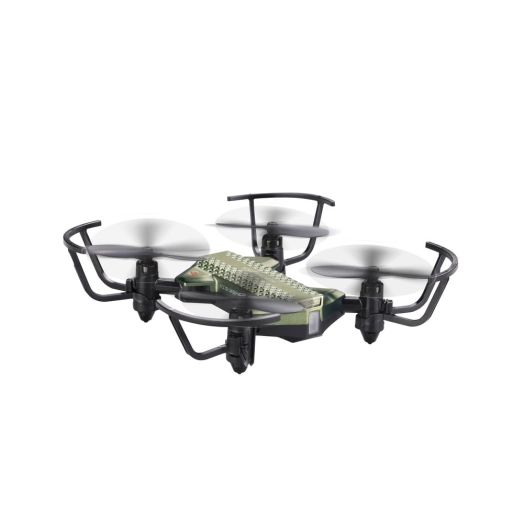 Voyage Aeronautics VA-2080 Compact Micro Drone with LED Head and Tail Lamps, Green, 4 inches, for Ages 8 and Older