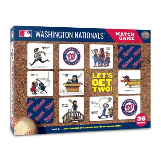 YouTheFan MLB Washington Nationals Memory Match Game