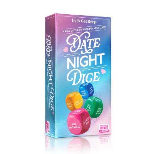 Let's Get Deep Date Night Dice, 200+ Unique Date Night Ideas for Adults, Gifts for Couples by What Do You Meme?