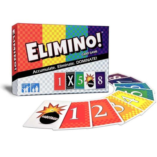 Elimino Family Card Game - Fun, Fast & Strategic Play for Ages 7+ | 2 to 5 Players | Created by Kids, Loved by Families