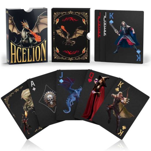 Magic Warrior Waterproof Playing Cards,Plastic Playing Cards,Deck of Cards ,Game and Party Gift Poker Cards (Epic Warrior)