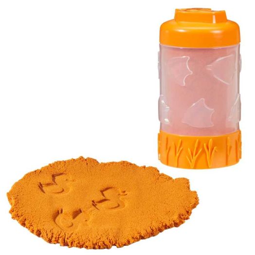 Wonder Factory Never Dry Single Sand - Orange - Never Dries Out and Gluten Free