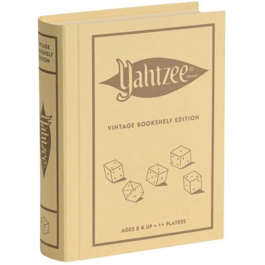 WS Game Company Yahtzee Vintage Bookshelf Edition | Classic Dice Game
