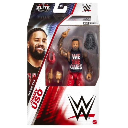 Chase Variant Red Jimmy Uso WWE Elite 114 Mattel WWE Toy Wrestling Action Figure