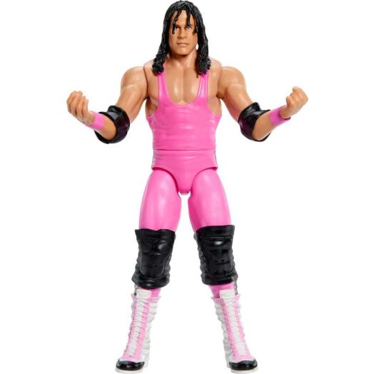 WWE Bret "Hit Man" Hart Action Figure, 6-inch Collectible Superstar with Articulation & Life-Like Look