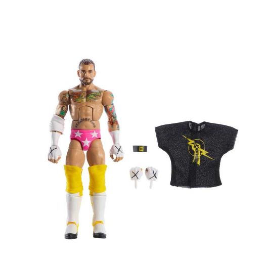 WWE Elite CM Punk Action Figure, Series #113 6-inch Collectible with Articulation & Accessories