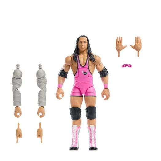 WWE Elite Collection Premium Live Event Bret "Hitman" Hart Action Figure Set, Survivor Series