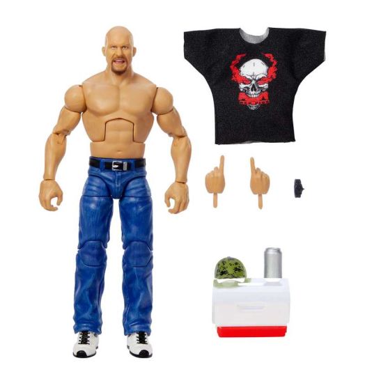 WWE Elite Top Picks "Stone Cold" Steve Austin Action Figure & Accessories, 6-inch Collectible Set