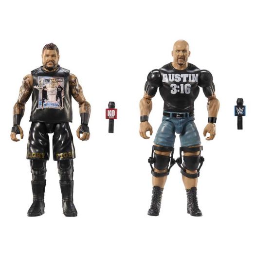 WWE Main Event Championship Showdown "Stone Cold" Steve Austin vs Kevin Owens Figures Set, Series #20