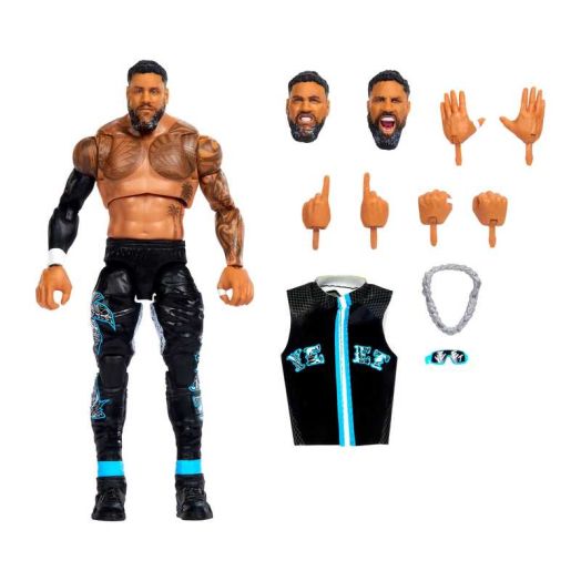 WWE Ultimate Edition Jey Uso Action Figure & Accessories Set, 6-inch Collectible Superstar