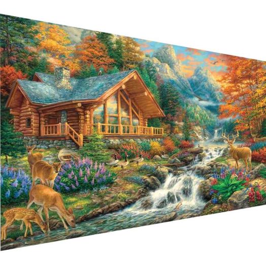 YALKIN 5D Diamond Painting Kits for Adults DIY Large Animal Full Round Drill (27.56 x 15.7 inch) Embroidery Pictures Arts Painting for Home Wall Decor