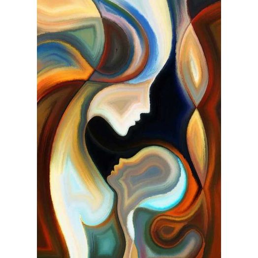 YALKIN Diamond Painting Kits for Adults, DIY 5D Diamond Painting Paint Abstract Mother Child by Number with Gem Art Drill Dotz Diamond Painting Kits for Kids for Home Wall Décor, Gifts 11.8x15.7inch