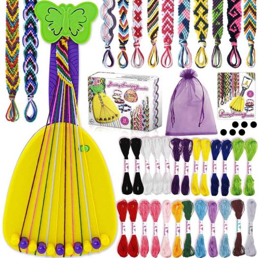 Yalumo Friendship Bracelet Making Kit for Girls, The Best Birthday Gifts for Ages 6 7 8 9 10 11 12 Years Old Teen Girl Gifts, DIY Arts and Crafts Toys for Kids Jewelry String Maker Kit
