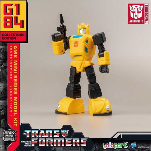 YOLOPARK Bumblebee Transformers G1 Action Figures Toy, Mini Autobot Series Model Kit Toys for Kids Age 8+,3.94",No Converting
