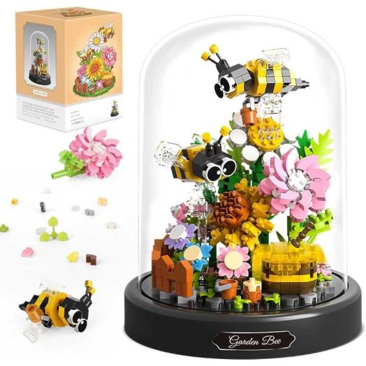 Flower Bouquet Building Sets,548 PCS Mini Bricks Building Blocks Toy for Adults, Valentine's Day for Her