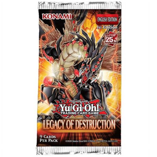 YuGiOh Legacy of Destruction Booster Pack (9 Cards, 25th Anniversary)